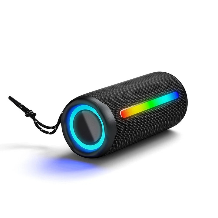 Bedee hordozható hangszóró, erőteljes sztereó hangzás, IPX5 vízálló, 16 óra lejátszási idő, mini