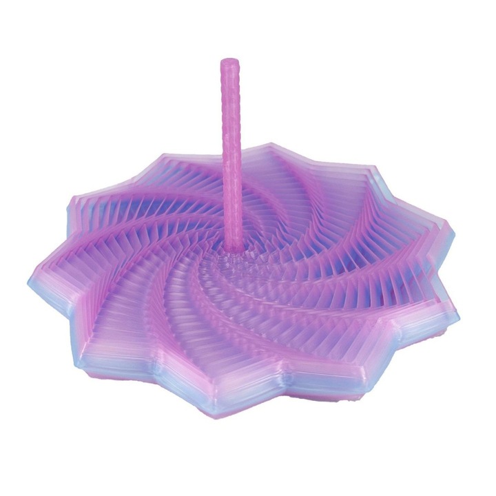 Stea senzoriala extinsa, jucarie de decompresie, design ergonomic, cristal, diametru 11.8cm