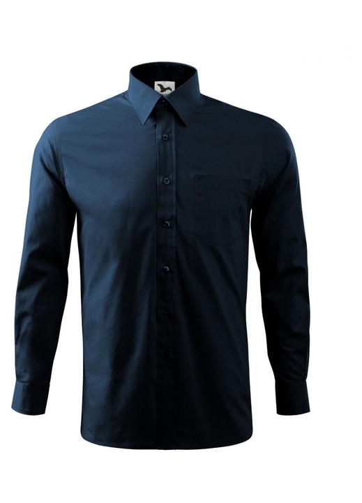 Férfi ing, MALFINI, klasszikus szabású, tengerészkék, 100% pamut