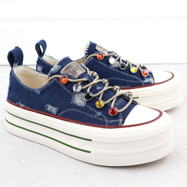 Női tornacipő GOE RR2N4103 INT2100, farmer, kék