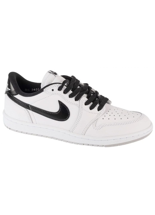 Мъжки кецове Nike Air Jordan 1, естествена кожа, бяло/черно