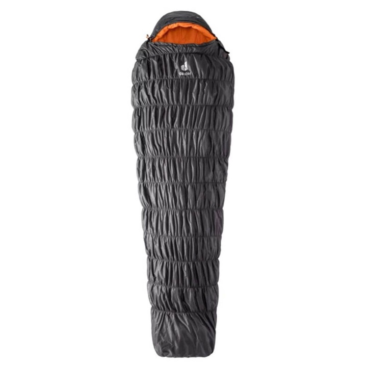 Спален чувал Deuter Exosphere 0 SL, двупосочен цип, технология ThermoStretch Comfort, 0°C, за нисък ръст