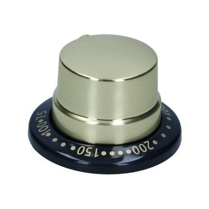 Buton termostat original Beko, auriu cu baza neagră, pentru cuptor