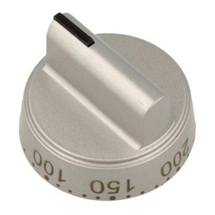 Buton termostat Amica 9070461 argintiu pentru cuptoare electrice și pe gaz