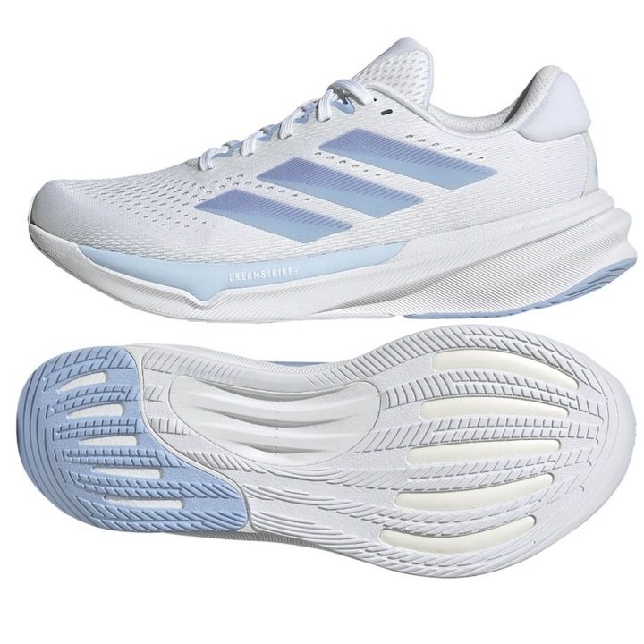 Дамски спортни обувки, adidas, Supernova, технология за омекотяване, бели, дишаща мрежа