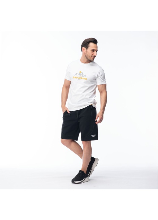 Férfi rövidnadrág Hi-Tec, fekete, pamut