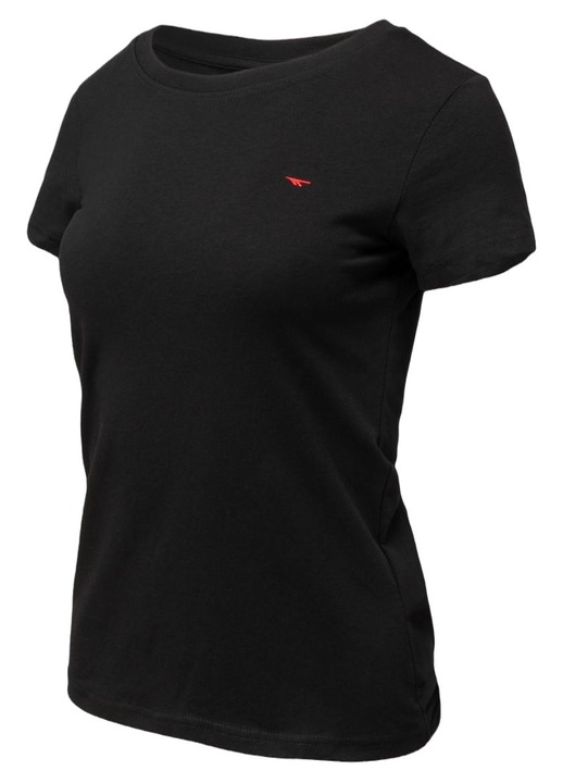 Női póló Hi-Tec, LADY PLAYO II SLIM modell, pamut, fekete, kötött anyag
