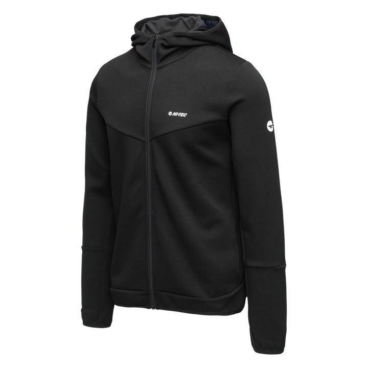 Hanorac sport barbati Hi-Tec, respirabil, negru, poliester