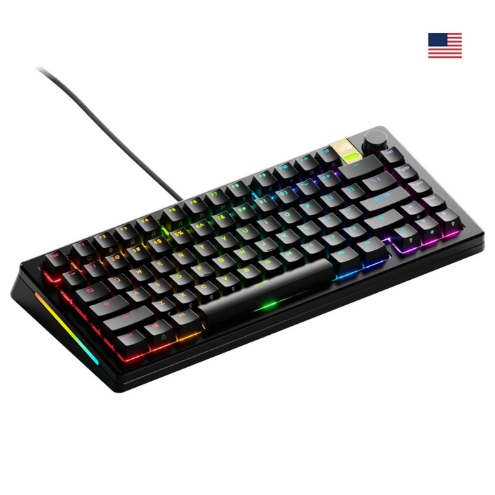 Tastatura mecanica Glorious GMMK 3 PRO HE 75%, RGB, neagra, USB