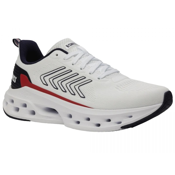Férfi KSwiss teniszcipő, Melrose Tubes Lite modell, fehér, modern design, tartós külső talp
