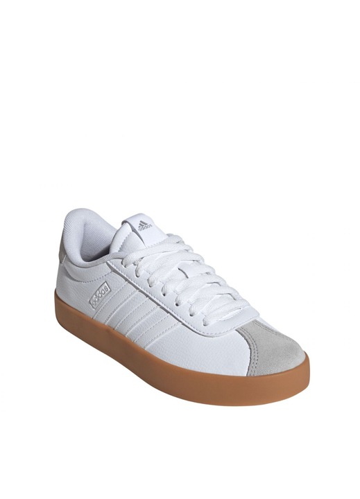 Tenisi pentru dama, Adidas, VL Court 3.0 JR8660, piele naturala, alb, 37 1/3 EU