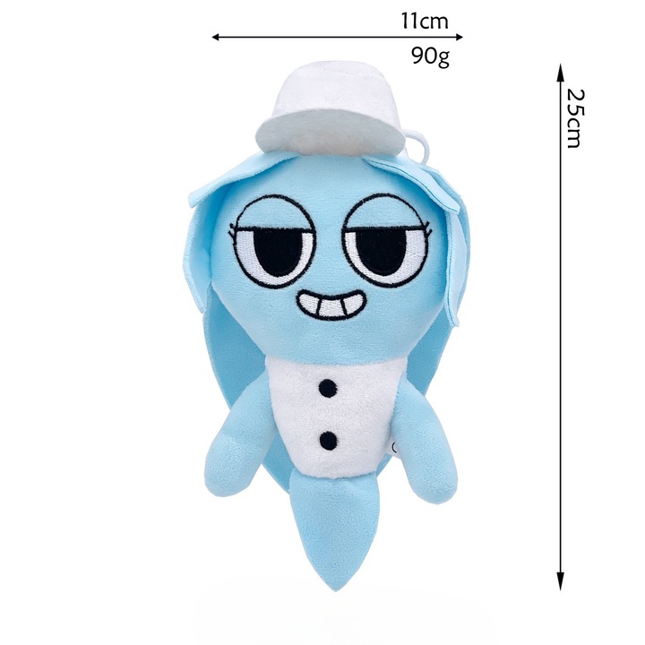 Set Jucarii de Plus Dandy World, 3 personaje, culori diverse, 30x45cm