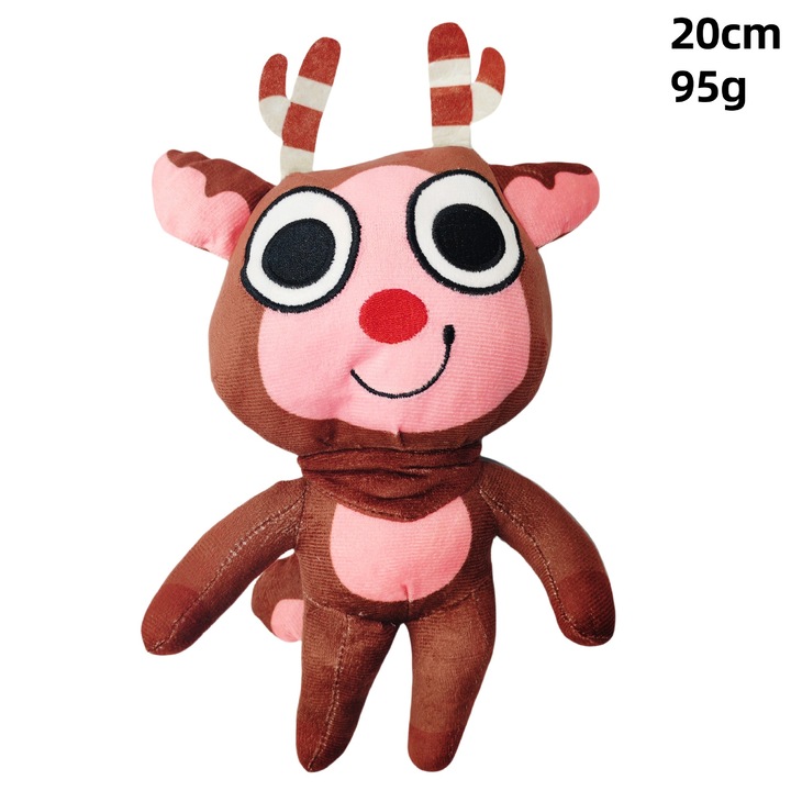 Jucarii de plus, Dandy World, set de papusi si decoratiuni pentru pat, culori vesele, 30x45cm