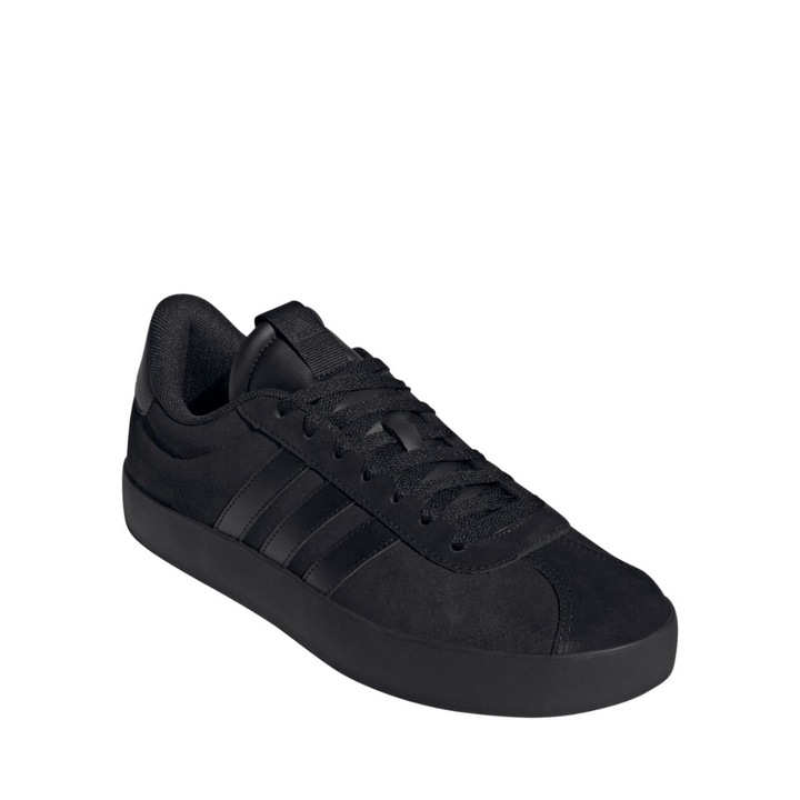 Pantofi sport barbati Adidas VL Court 3.0, negri, piele sintetica, talpa cauciuc, 46 2/3 EU