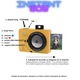 Фотоапарат за моментни снимки QUALITERA™ лимонено жълт: 5 ефекта за цветен печат, вградено огледало за селфита, калъф с презрамка, 3x10 листа за печат, фотоалбум, 5 магнитни рамки за снимки, кабел за зареждане