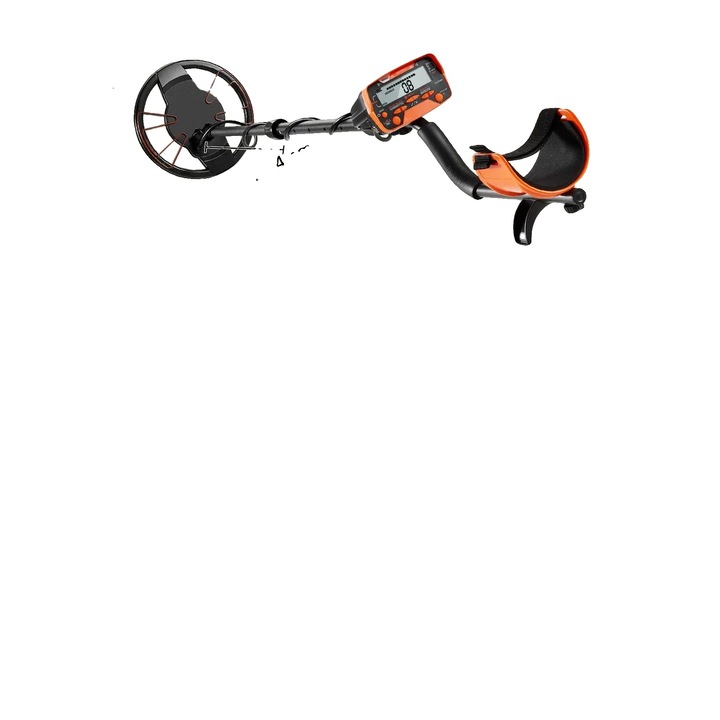 Detector de metale, 10 inch, tija ajustabila, adancime de detectie 25cm, portabil