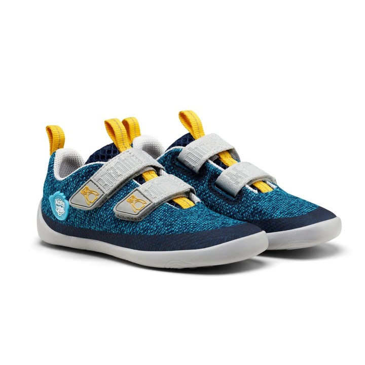 Детски обувки, Affenzahn, Sneaker Knit Happy Penguin Jr, син, памук