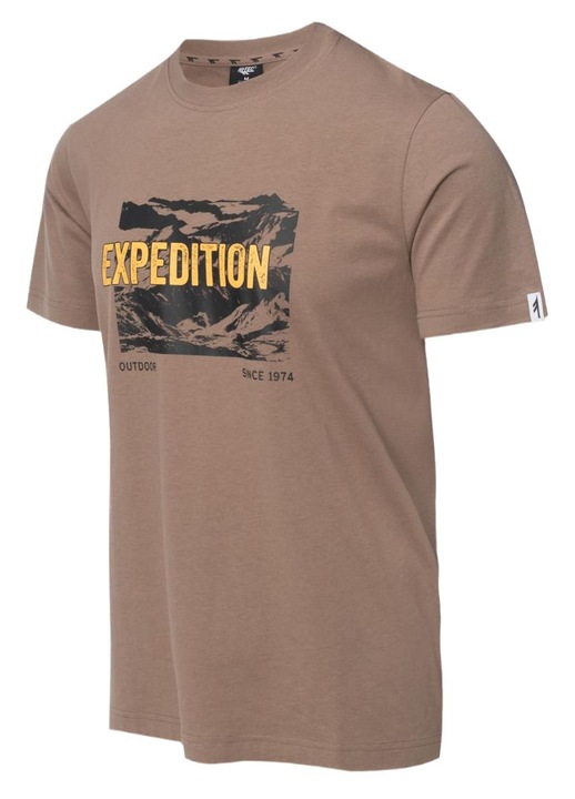 Férfi póló, Hi-Tec, pamut, barna