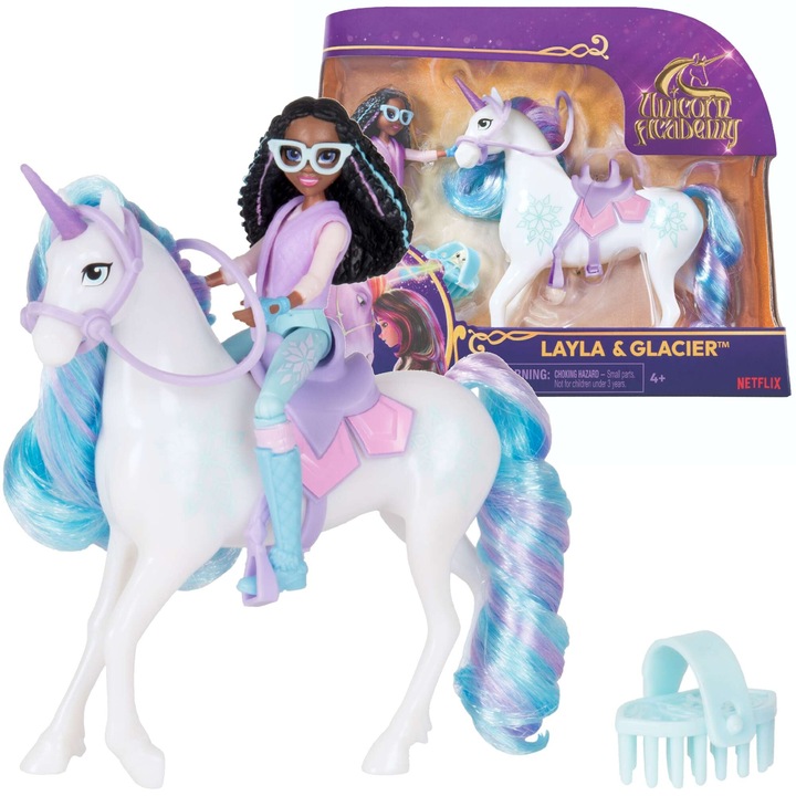 Unicorn Academy Unicorn Academy Layla & Glacier lány és unikornis figura szett