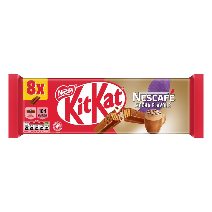 Kit-Kat kávé ízű csokival bevonvattal 8x20, 7g