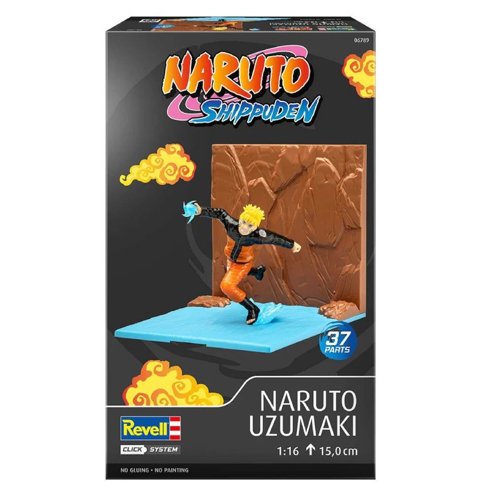 Set de Constructie Revell, Naruto Uzumaki, 37 piese, 15cm, multicolor