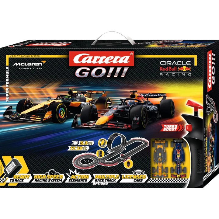 Set Masinute Carrera GO !!!, Super Formula, 5, 3 metri