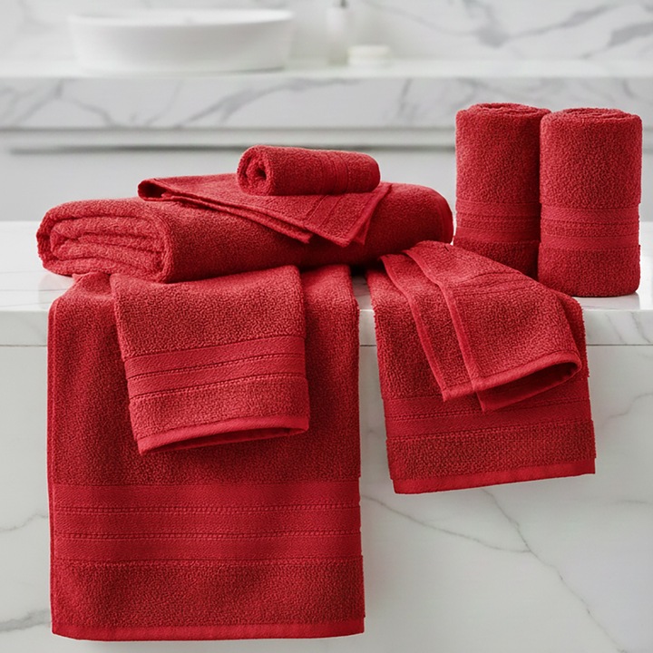 Törölköző 50x90 cm Luxury 100% Pamut Lux 600 gr./nm, Piros