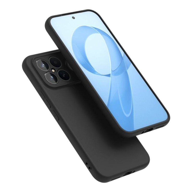 Husa pentru Xiaomi Poco F8 Ultra Daden® Silicon SoftFlex, Ultra Slim, Protectie sporita, Interior de microfibra, Negru
