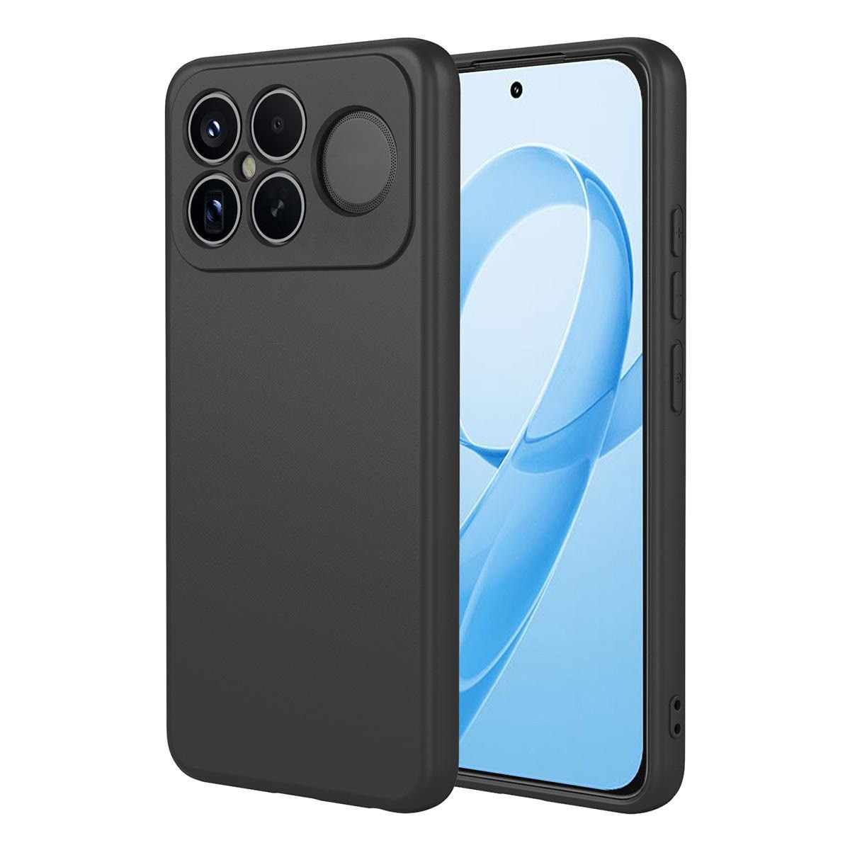 Husa pentru Xiaomi Poco F8 Ultra Daden® Silicon SoftFlex, Ultra Slim, Protectie sporita, Interior de microfibra, Negru