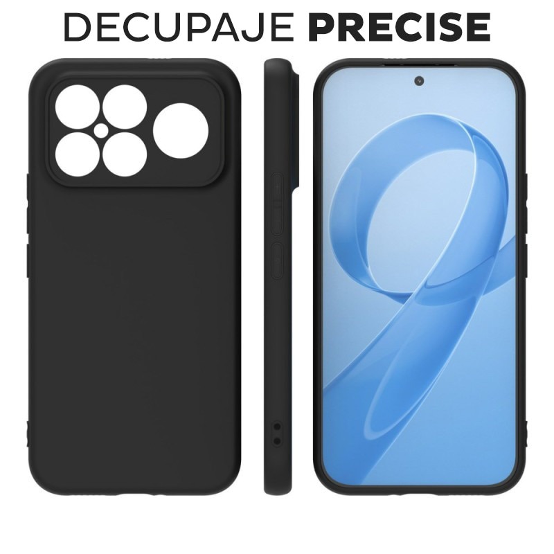 Husa pentru Xiaomi Poco F8 Ultra Daden® Silicon SoftFlex, Ultra Slim, Protectie sporita, Interior de microfibra, Negru