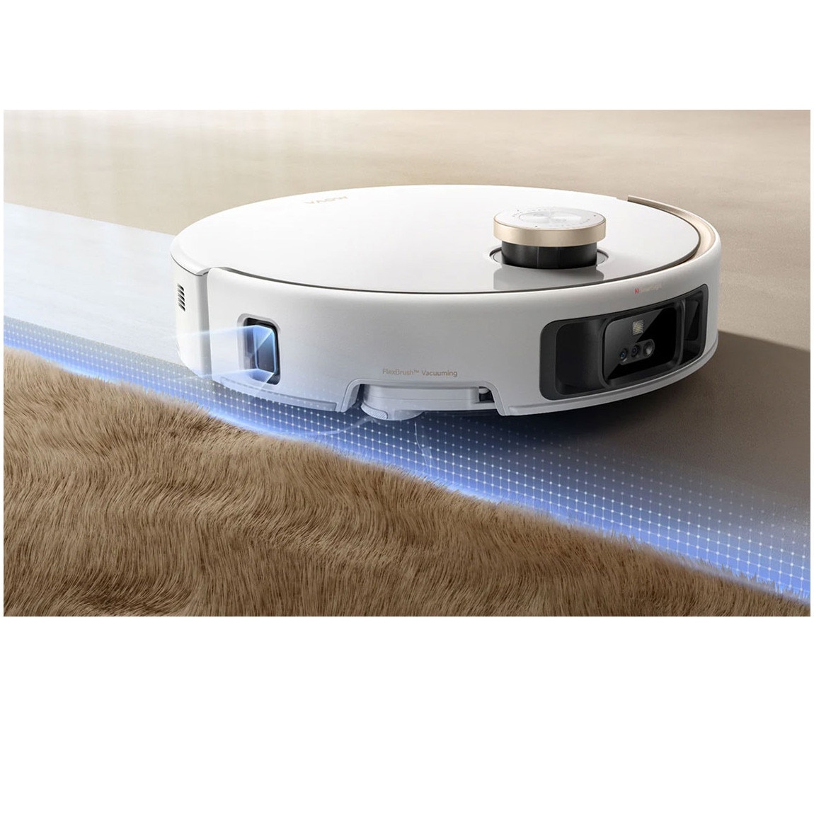 Robot aspirator si mop MOVA V50 Ultra Complete, 24000Pa, Auto-curatare, Perii anti-incurcare, Statie inteligenta, Alb