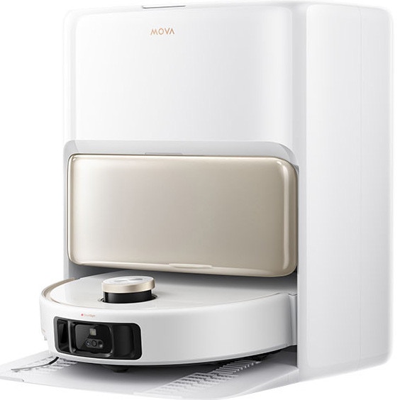 Robot aspirator si mop MOVA V50 Ultra Complete, 24000Pa, Auto-curatare, Perii anti-incurcare, Statie inteligenta, Alb