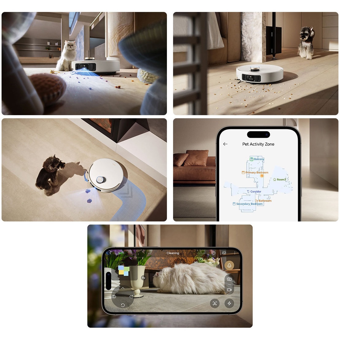 Robot aspirator si mop MOVA V50 Ultra Complete, 24000Pa, Auto-curatare, Perii anti-incurcare, Statie inteligenta, Alb