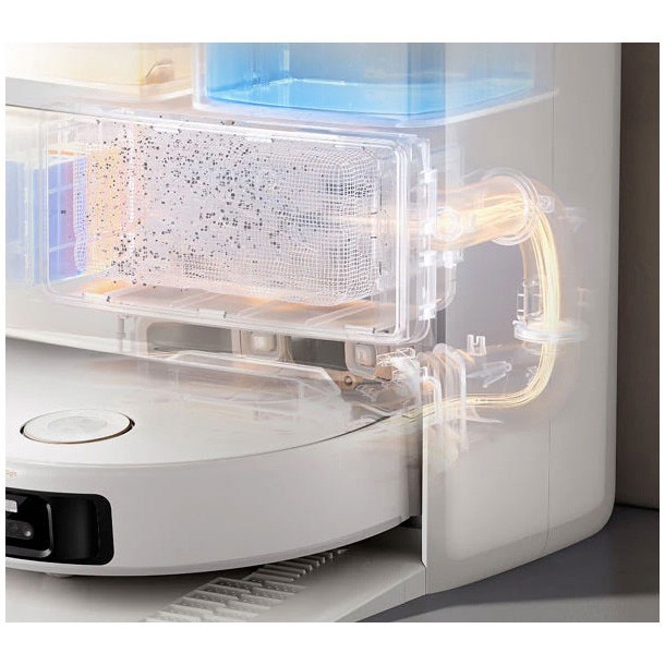 Robot aspirator si mop MOVA V50 Ultra Complete, 24000Pa, Auto-curatare, Perii anti-incurcare, Statie inteligenta, Alb