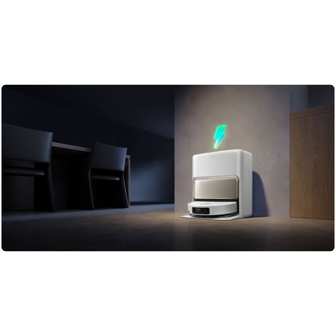 Robot aspirator si mop MOVA V50 Ultra Complete, 24000Pa, Auto-curatare, Perii anti-incurcare, Statie inteligenta, Alb