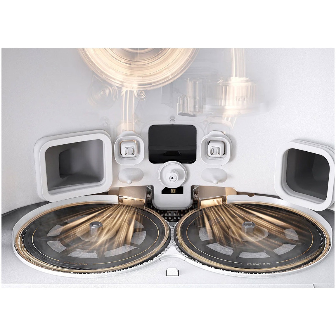 Robot aspirator si mop MOVA V50 Ultra Complete, 24000Pa, Auto-curatare, Perii anti-incurcare, Statie inteligenta, Alb