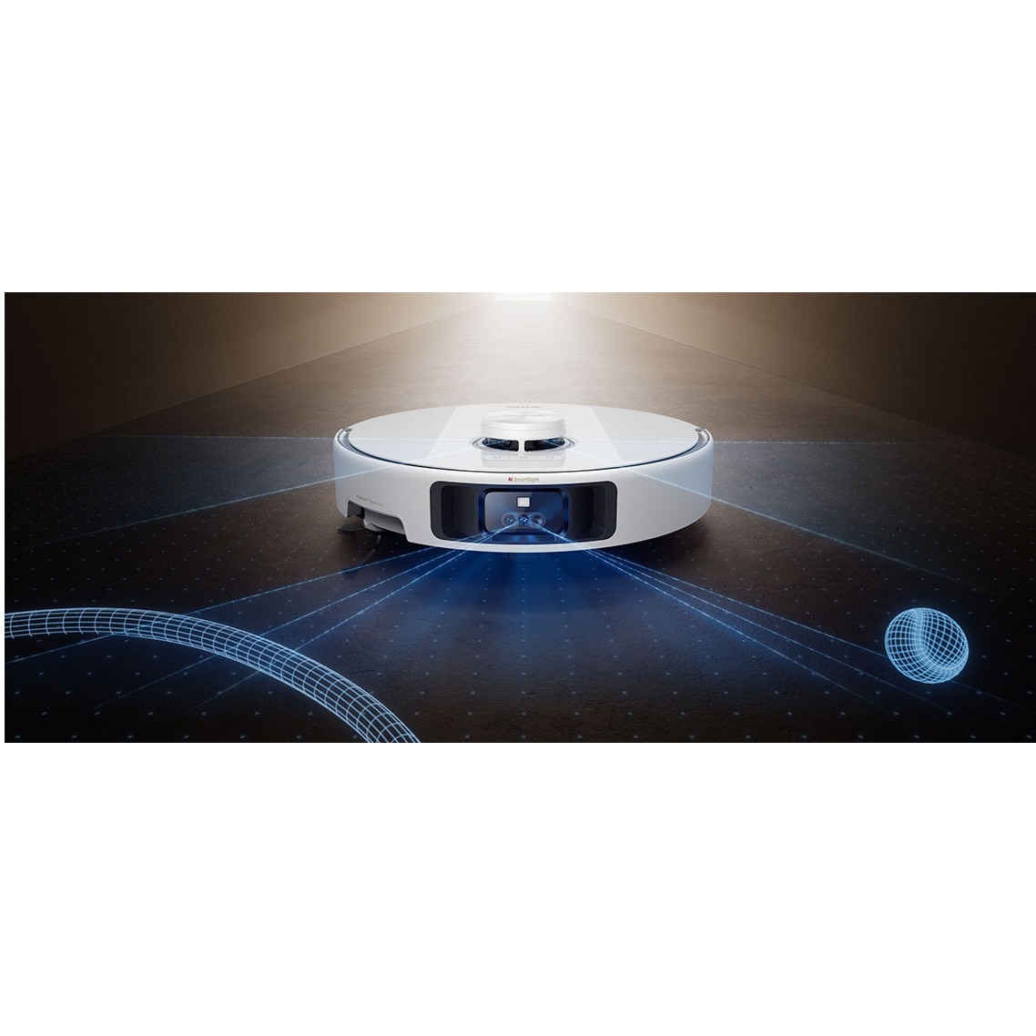 Aspirator robot cu mop Mova P50 Pro Ultra RLP53HE, 19.000 Pa, 5.200mAh, 210 min, FlexReach™, statie colectare inteligenta, alb