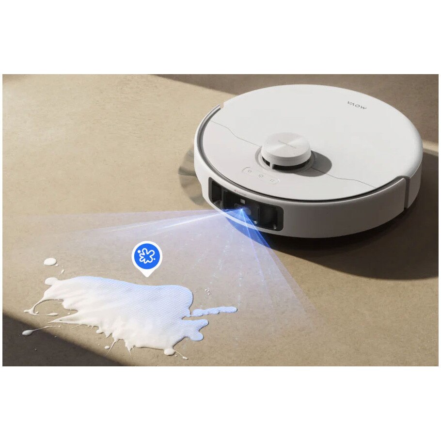 Aspirator robot cu mop Mova P50 Pro Ultra RLP53HE, 19.000 Pa, 5.200mAh, 210 min, FlexReach™, statie colectare inteligenta, alb