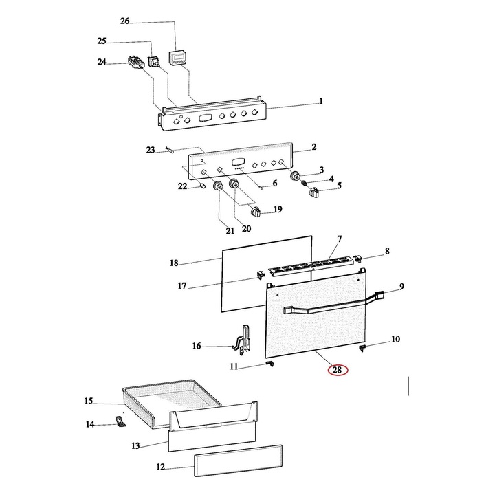 Eredeti Whirlpool C00382618 külső üveg ACMK 6130/WH sütőhöz és ACMT6332WH tűzhelyhez