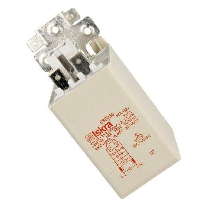 Филтър за премахване на смущения Hisense за пералня, 1, 5MH, 470KOHM