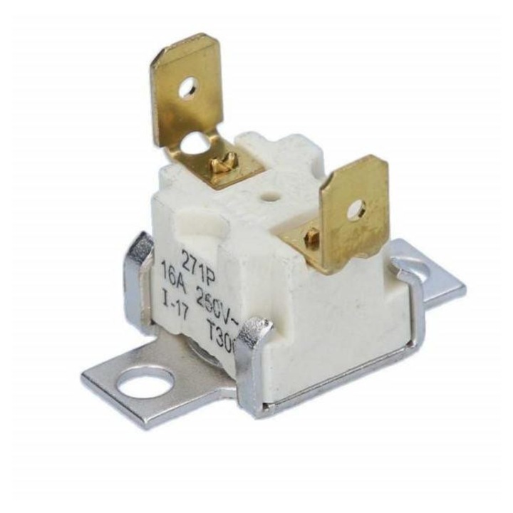 Termostat electric 16A 250V pentru cuptoare, Whirlpool, model C00121897, temperatura maxima 250C, contact normal inchis