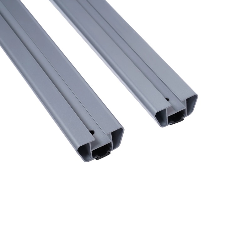 Kereszttartók, alumínium, univerzális rögzítés, ezüst, 122x130cm, teherbírás 75kg