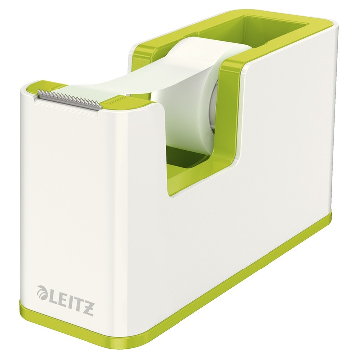 Szalagadagoló ragasztószalaggal Leitz Wow, Kétszínű - Metálzöld/fehér