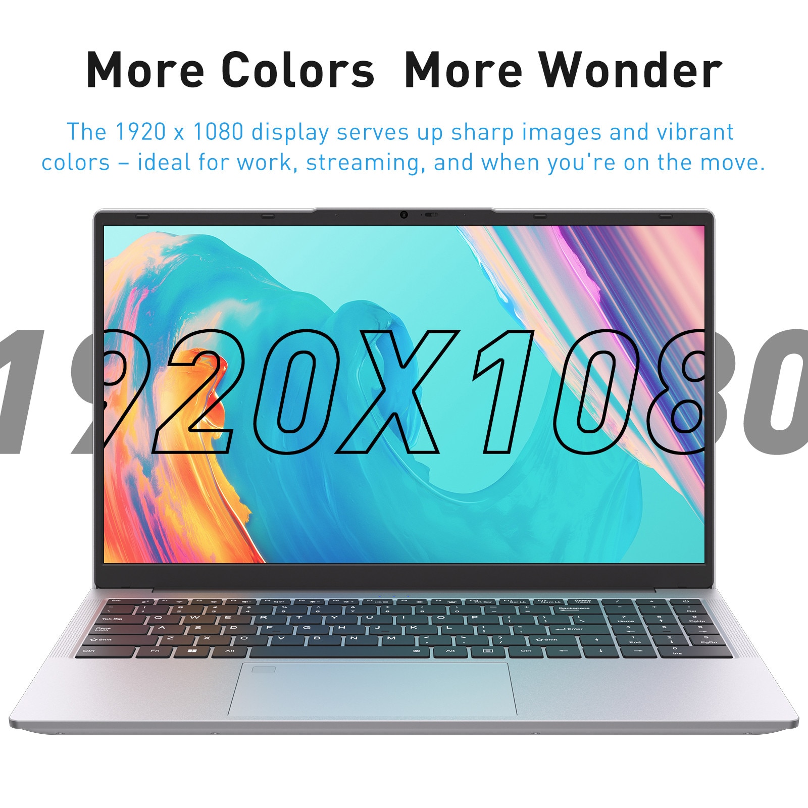 Laptop Auusda 15,6 inci, procesor AMD 3050E (2C/4T), dual-core 16 GB RAM, SSD de 512 GB, IPS FHD, senzor de amprenta, tastatura iluminata, argintiu, Bluetooth 5.0