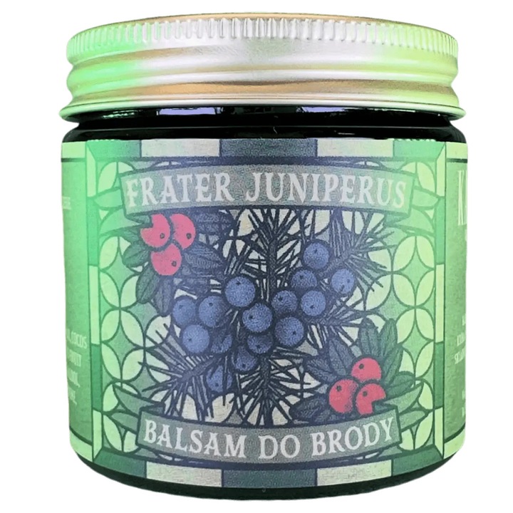 Balsam de barba, Frater Juniperus, 50ml, parfum de zmeura si ienupar, textura crema