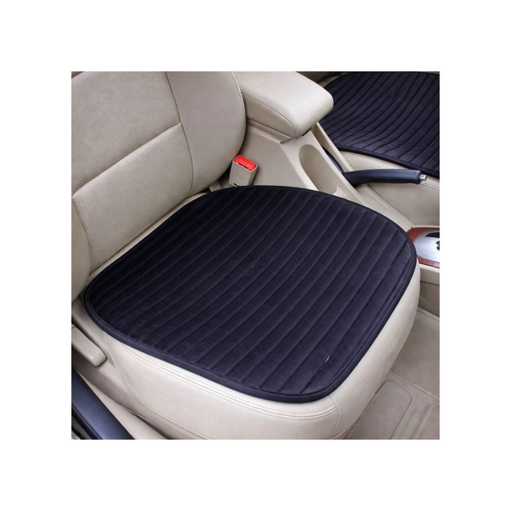 Комплект калъфи за предни седалки, универсални, черни, защита и комфорт, 2 броя