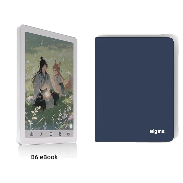Cititor eBook, Ecran E-Ink, Iluminare Frontala Reglabila, Alb, 108x149.3x6.98mm, 4GB memorie interna