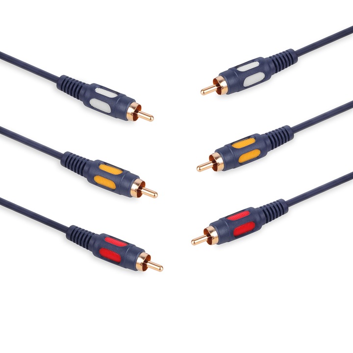Cabluri audio RCA, Vitalco, 3x RCA, 1.5m, set