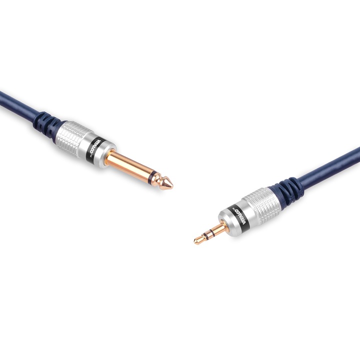 Cabluri audio, Vitalco, Jack 3,5mm Stereo - Jack 6,3mm Mono, 1,5m, 3,0m, 5,0m