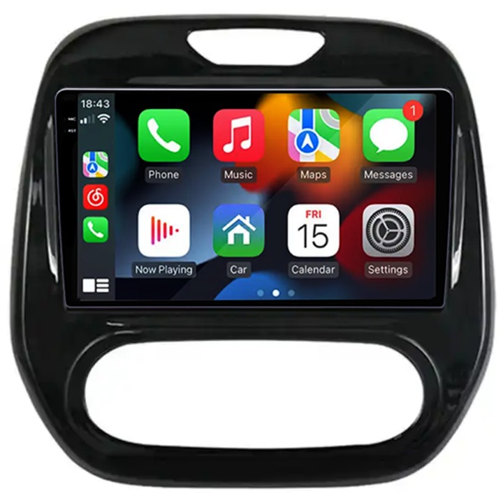 Navigatie compatibila cu Renault Captur 2018, 4 GB RAM 32GB ROM, Android 13, Display 2K, 9", DSP, Carplay, Android Auto, Internet, Youtube, Waze, WI-FI, USB, Bluetooth